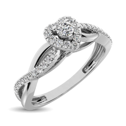 Diamond 0.4 Ct.Tw. Heart Engagement/Promise Ring - Johnny Dang & Co