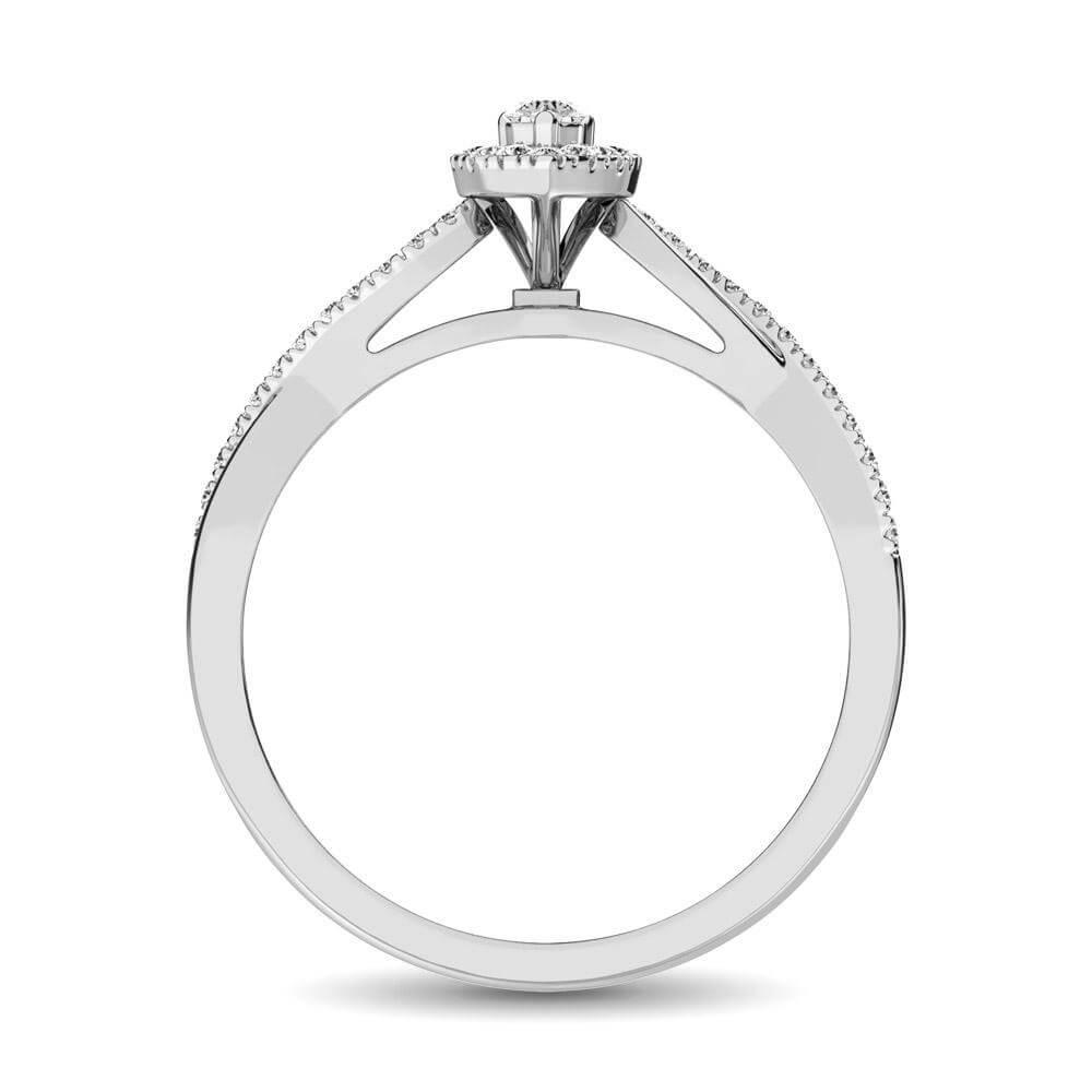 Diamond 0.4 Ct.Tw. Heart Engagement/Promise Ring - Johnny Dang & Co