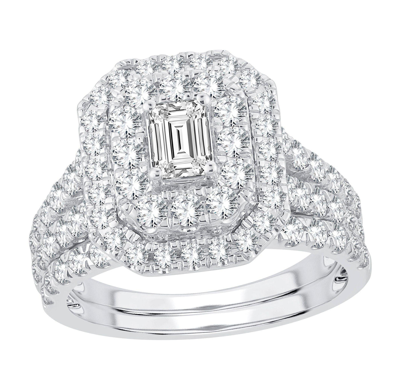 14K 2.00ct Diamond Bridal Set - Johnny Dang & Co