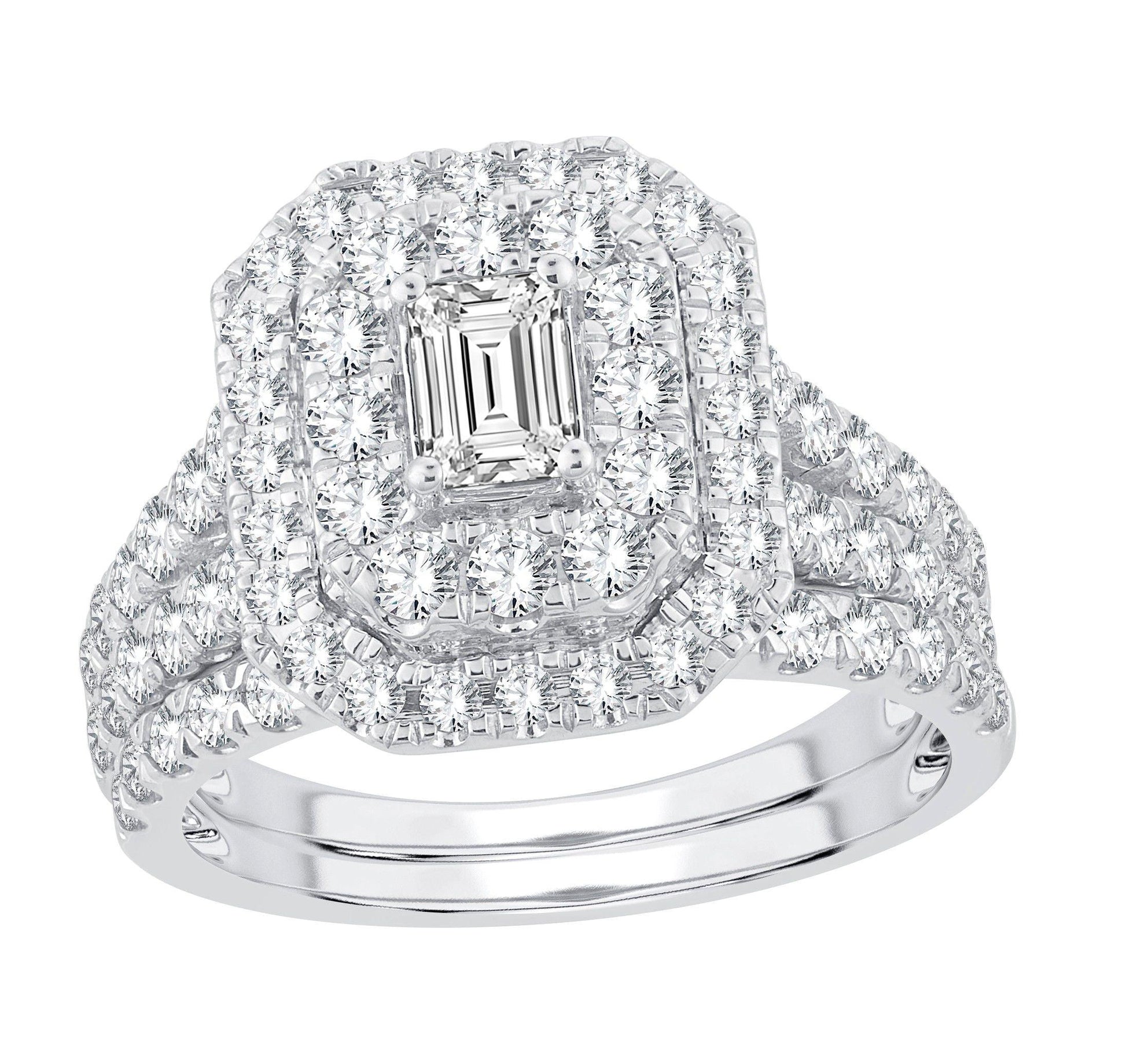 14K 2.00ct Diamond Bridal Set - Johnny Dang & Co