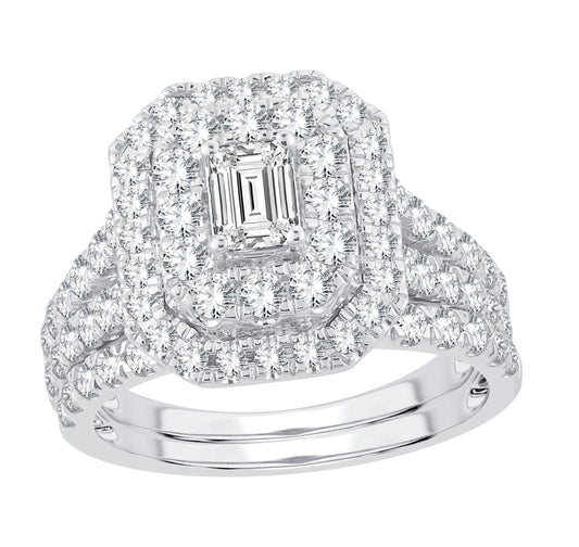 14K 2.00ct Diamond Bridal Set - Johnny Dang & Co