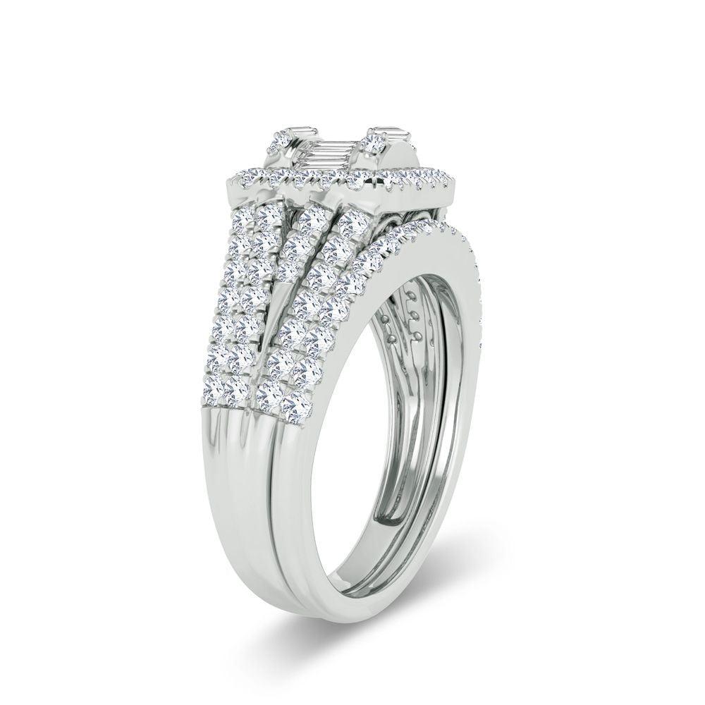 14K 1.00ct Diamond Bridal Ring - Johnny Dang & Co