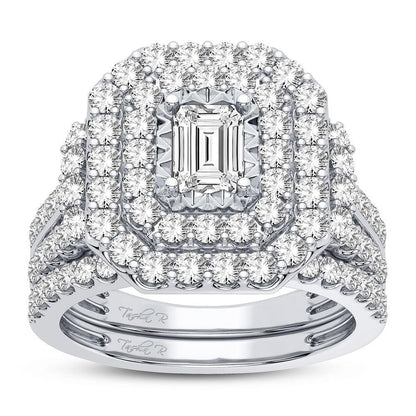 14K 2.00CT DIAMOND BRIDAL RING - Johnny Dang & Co