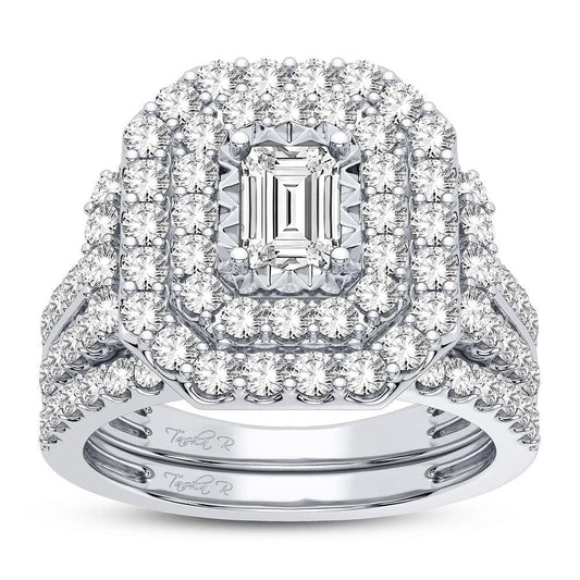 14K 2.00CT DIAMOND BRIDAL RING - Johnny Dang & Co
