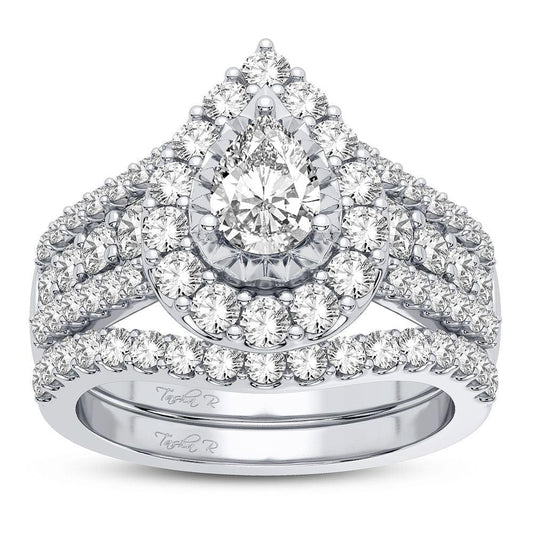 14K 2.00CT DIAMOND BRIDAL RING - Johnny Dang & Co