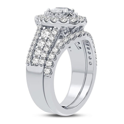 14K 2.00CT DIAMOND BRIDAL RING - Johnny Dang & Co