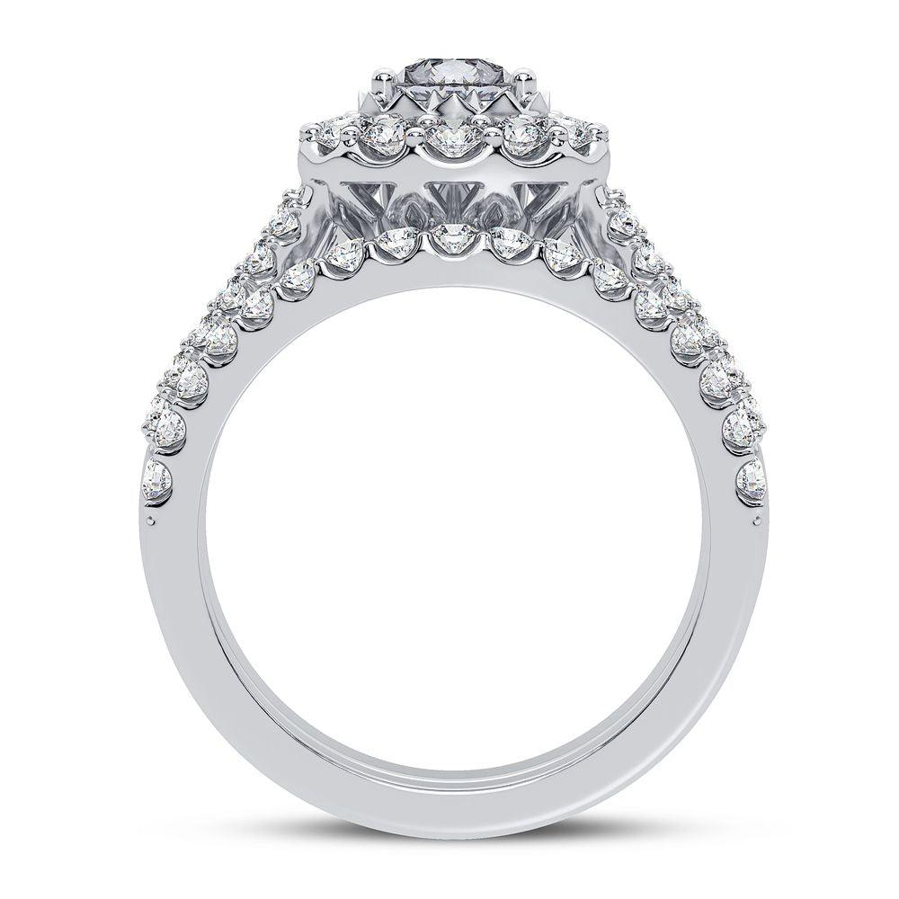 14K 2.00CT DIAMOND BRIDAL RING - Johnny Dang & Co