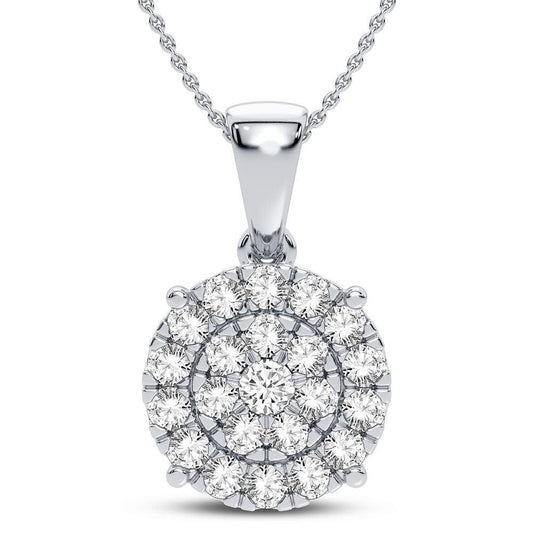 10K 1.00CT DIAMOND PENDANT - Johnny Dang & Co