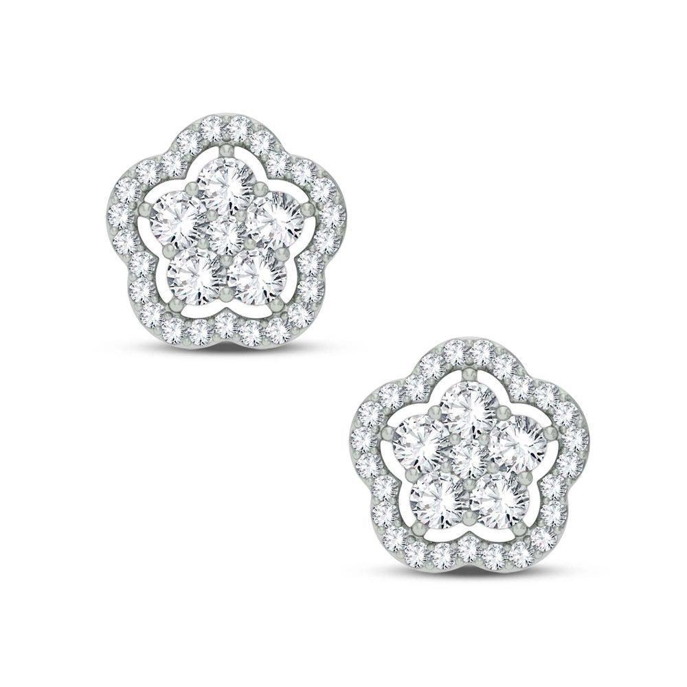 14K 1.50ct Diamond Earring - Johnny Dang & Co