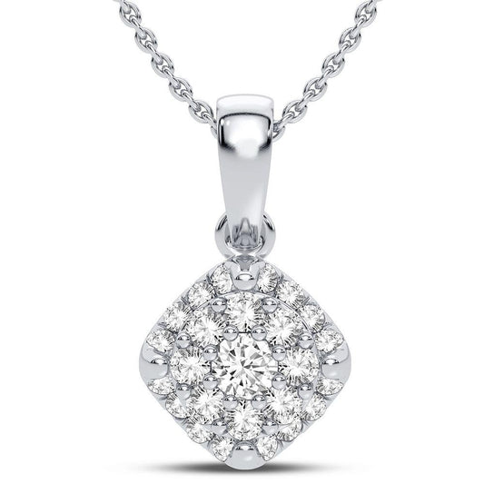 10K 0.40CT DIAMOND PENDANT - Johnny Dang & Co