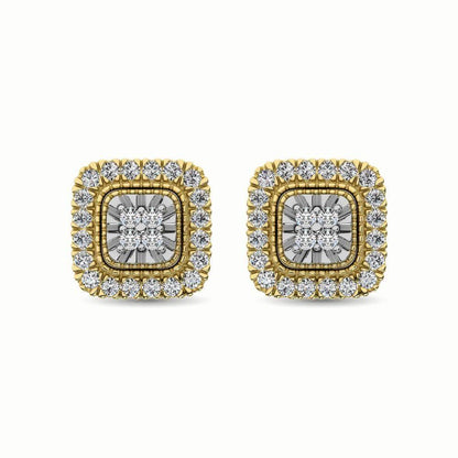 JDTK-61833Y-E- 0.75 CTTW Diamond Stud Custom Earrings - Johnny Dang & Co