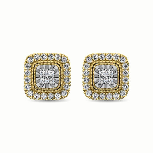JDTK-61833Y-E- 0.75 CTTW Diamond Stud Custom Earrings - Johnny Dang & Co