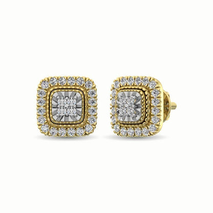 JDTK-61833Y-E- 0.75 CTTW Diamond Stud Custom Earrings - Johnny Dang & Co