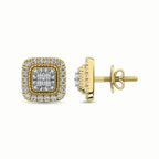 JDTK-61833Y-E- 0.75 CTTW Diamond Stud Custom Earrings - Johnny Dang & Co