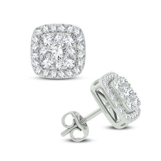 14K 1.25ct Diamond Earring - Johnny Dang & Co