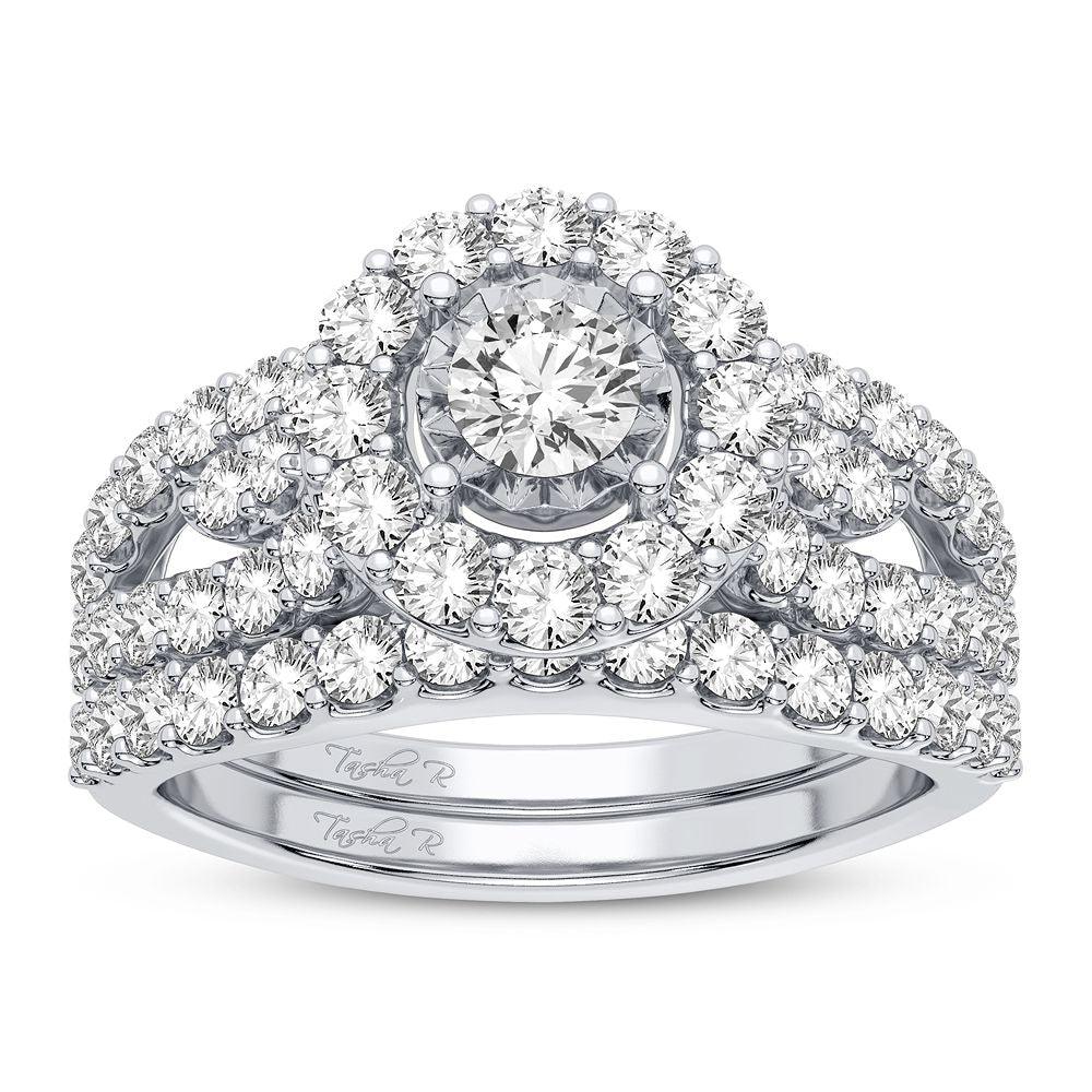 10K 1.75CT DIAMOND BRIDAL RING - Johnny Dang & Co