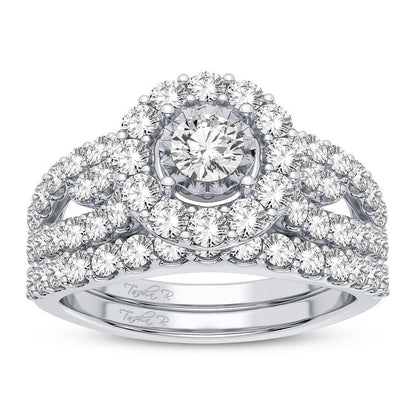 10K 1.75CT DIAMOND BRIDAL RING - Johnny Dang & Co