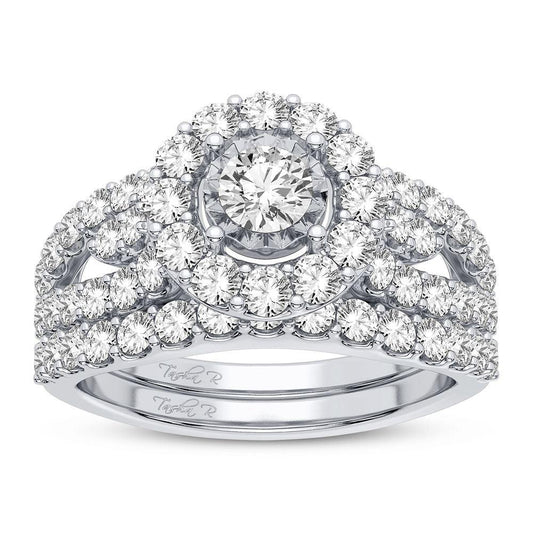 10K 1.75CT DIAMOND BRIDAL RING - Johnny Dang & Co