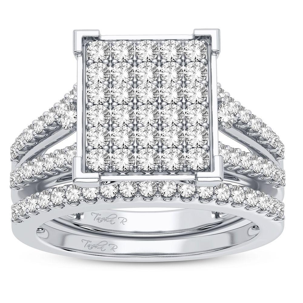 10K 1.00CT DIAMOND BRIDAL RING - Johnny Dang & Co