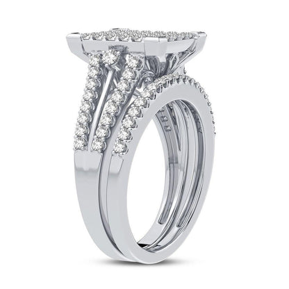 10K 1.00CT DIAMOND BRIDAL RING - Johnny Dang & Co