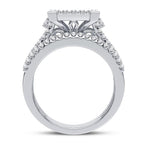 10K 1.00CT DIAMOND BRIDAL RING - Johnny Dang & Co