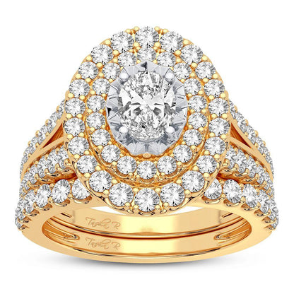 14K 2.00CT DIAMOND BRIDAL RING - Johnny Dang & Co