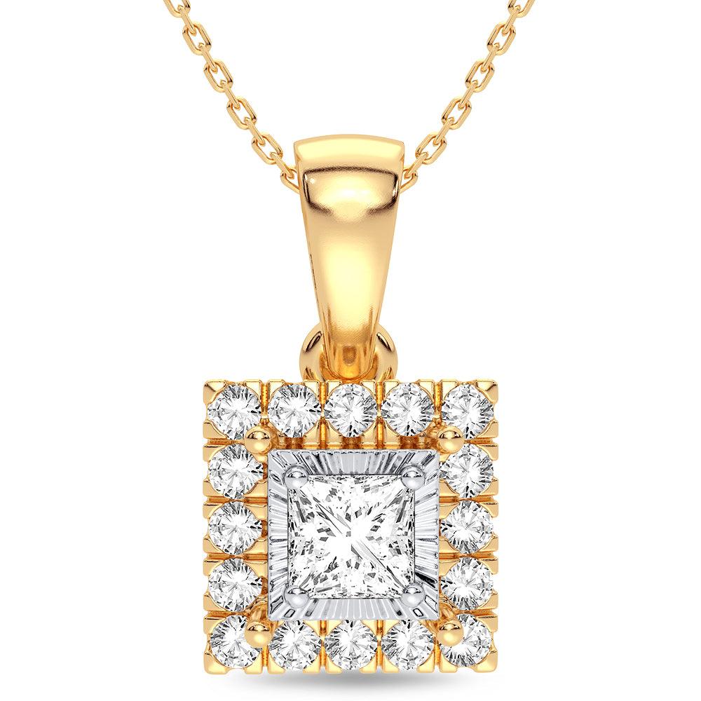 14K 0.25CT Diamond Pendant - Johnny Dang & Co