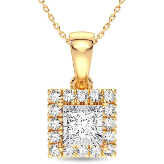 14K 0.25CT Diamond Pendant - Johnny Dang & Co