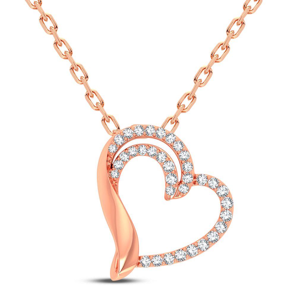 14K 0.25CT Diamond Pendant - Johnny Dang & Co