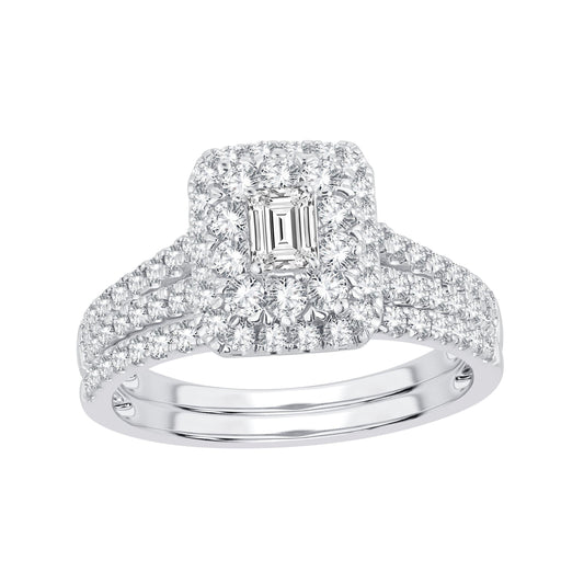 14K 1.16CT Diamond Bridal Ring - Johnny Dang & Co