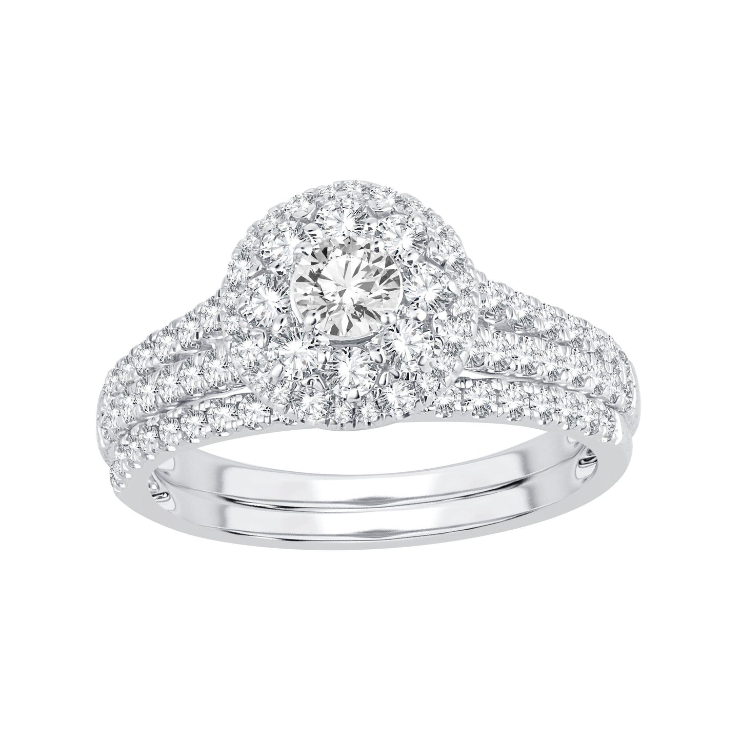 14K 1.19CT Diamond Bridal Ring - Johnny Dang & Co