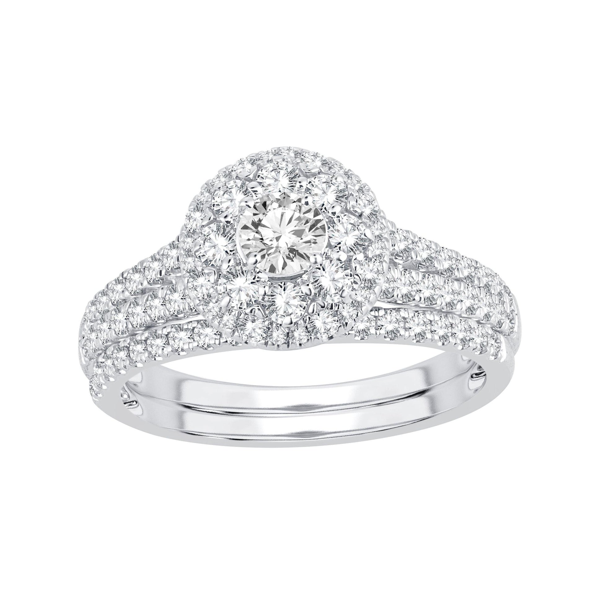 14K 1.19CT Diamond Bridal Ring - Johnny Dang & Co