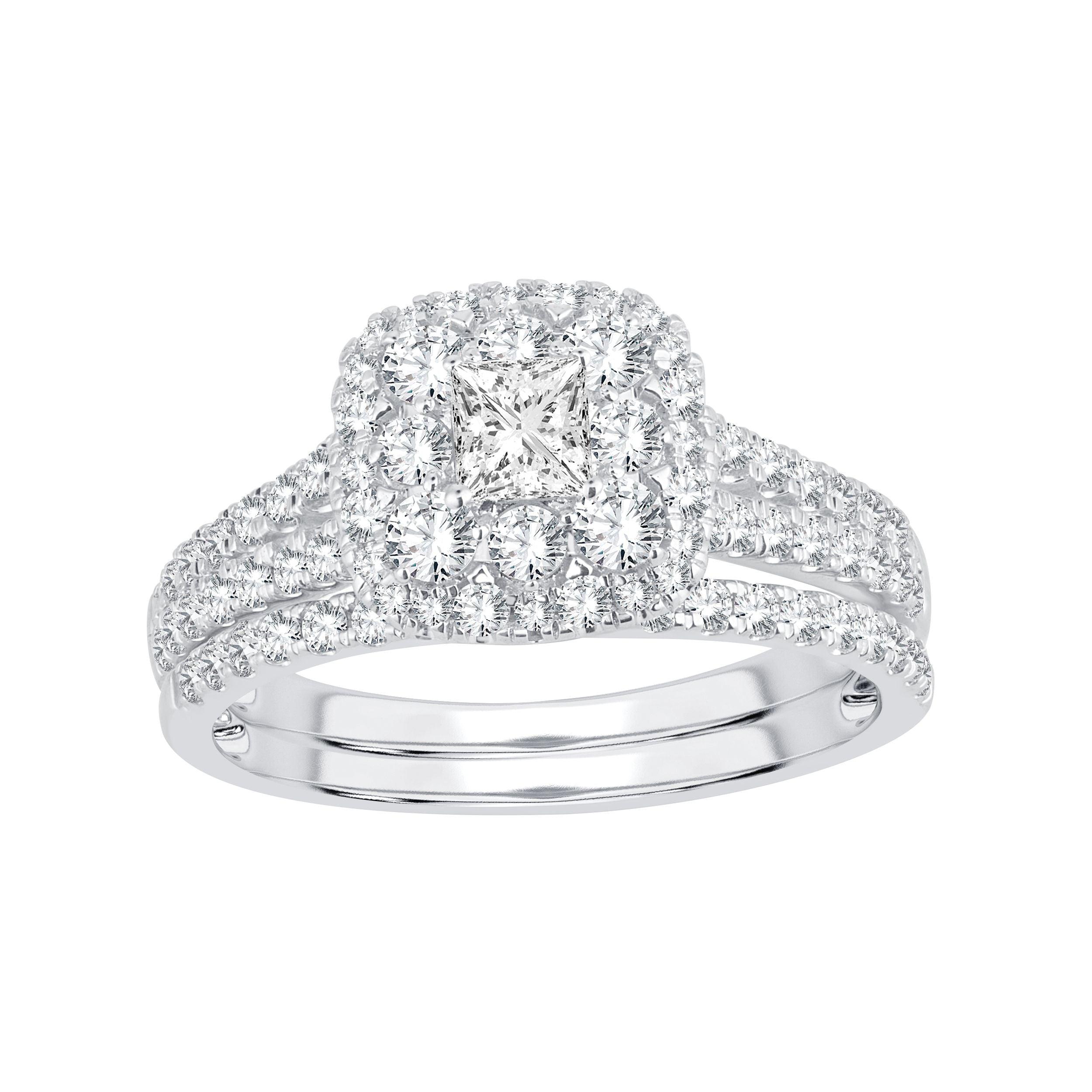 14K 1.17CT Diamond Bridal Ring - Johnny Dang & Co