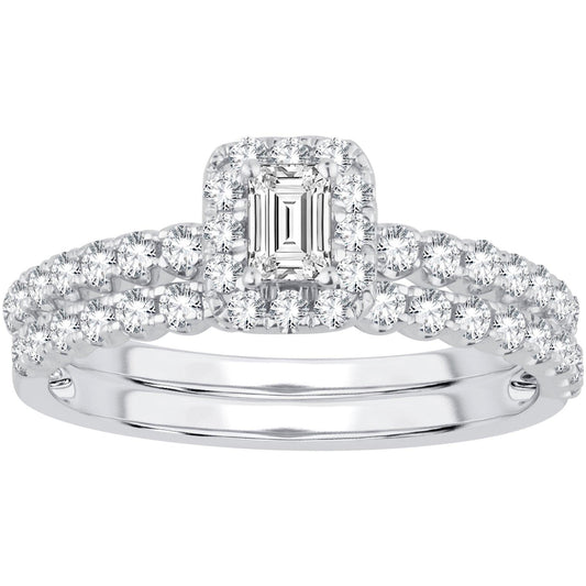 14K 0.73CT Diamond Bridal Ring - Johnny Dang & Co