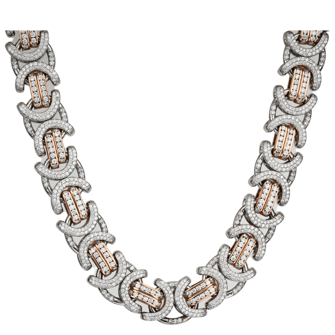 20mm Diamond Byzantine Chain - Johnny Dang & Co