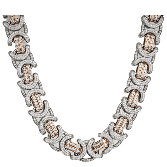 20mm Diamond Byzantine Chain - Johnny Dang & Co