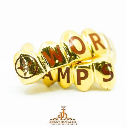 Gold 6 Top And 6 Bottom World Series Grill - Johnny Dang & Co