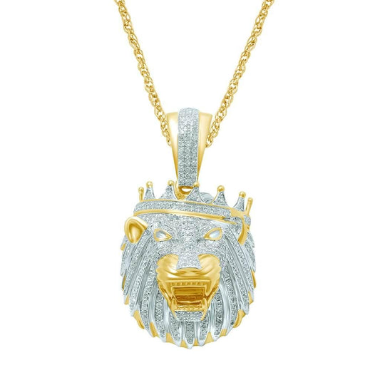 10K 0.84-0.91CT D- ICY LION HEAD - Johnny Dang & Co