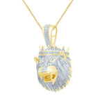 10K 0.84-0.91CT D- ICY LION HEAD - Johnny Dang & Co