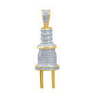 10K 0.32-0.36CT D-PLUG CHARM - Johnny Dang & Co