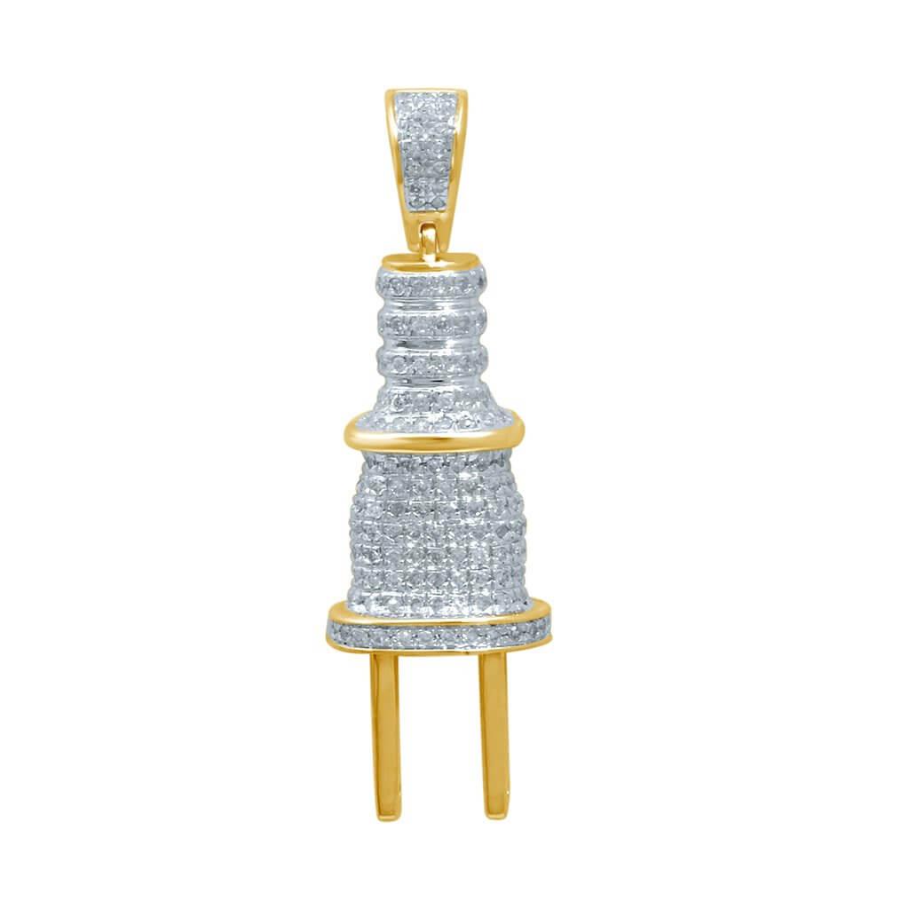 10K 0.32-0.36CT D-PLUG CHARM - Johnny Dang & Co