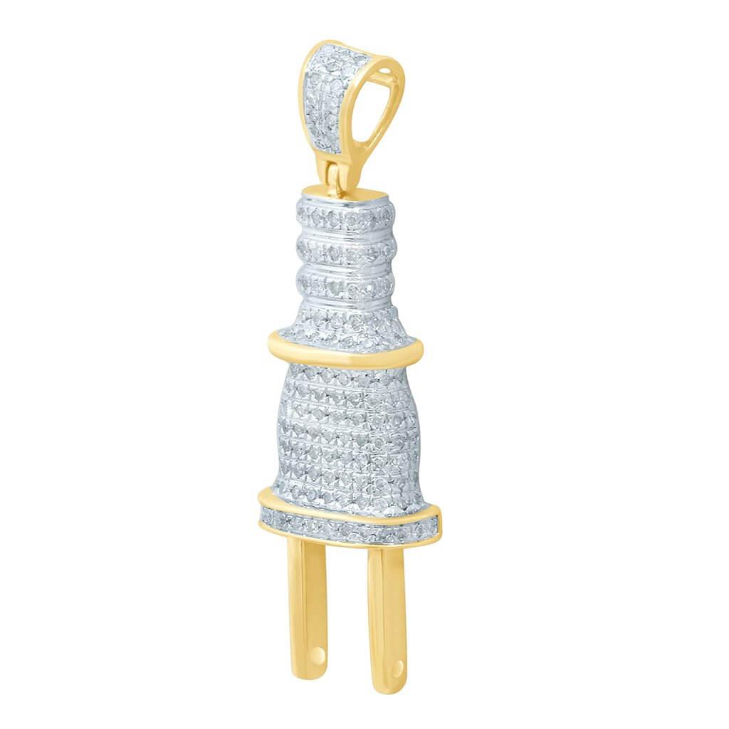 10K 0.32-0.36CT D-PLUG CHARM - Johnny Dang & Co