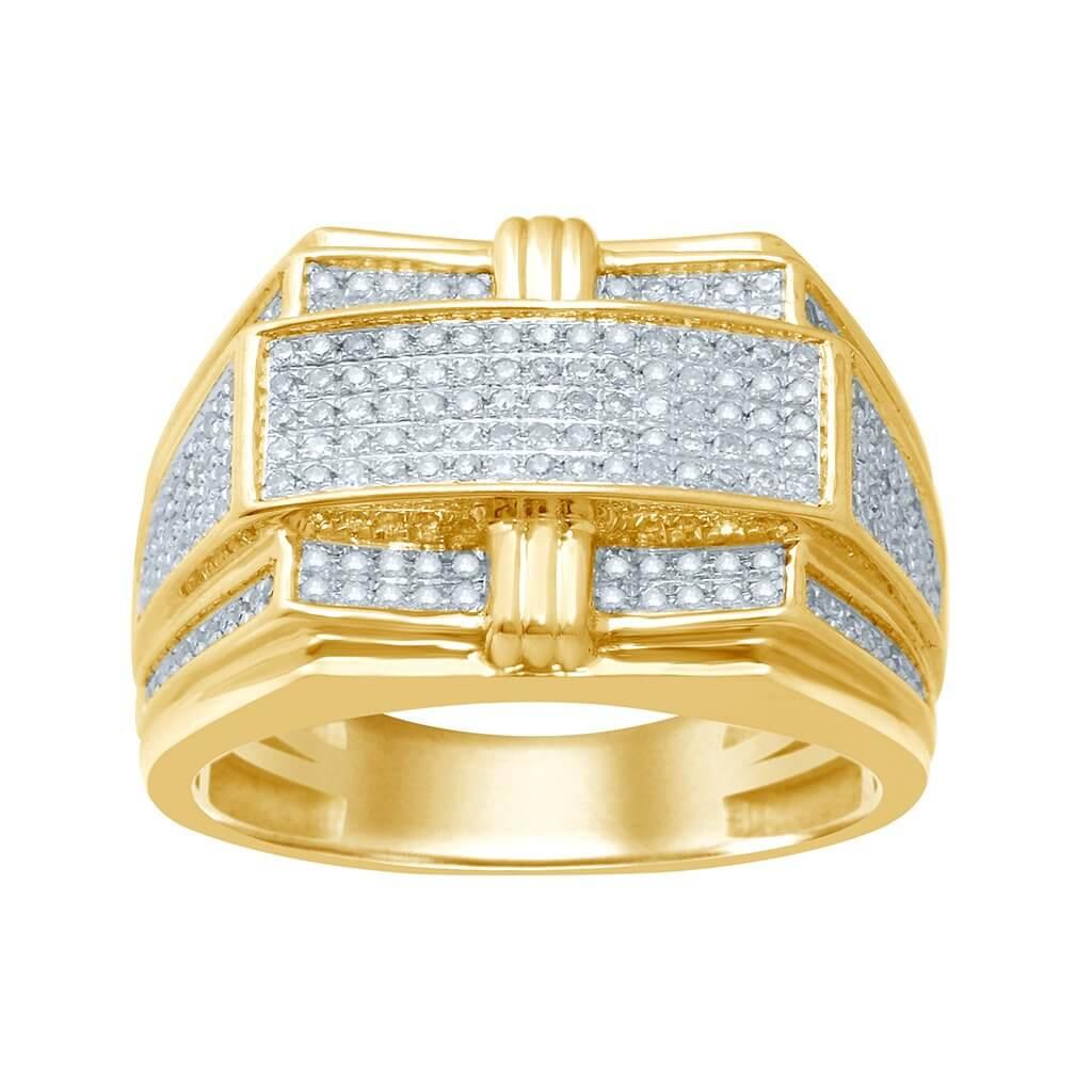 10K 0.60-0.66CT D-RING MENS RDS - Johnny Dang & Co