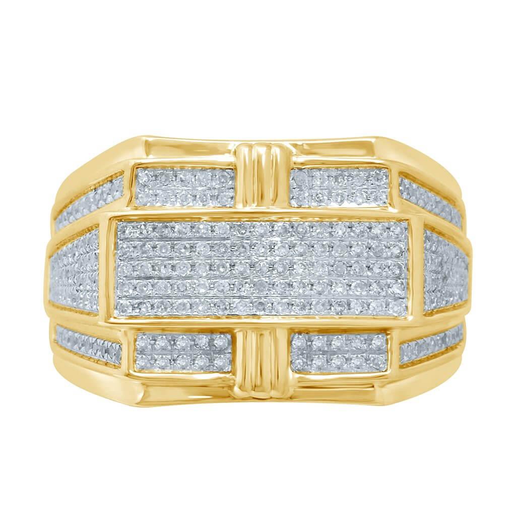 10K 0.60-0.66CT D-RING MENS RDS - Johnny Dang & Co