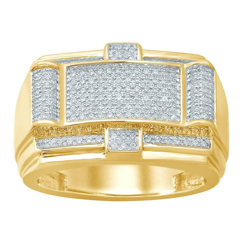 10K 0.40-0.42CT D-RING MENS RDS MP - Johnny Dang & Co