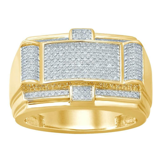 10K 0.40-0.42CT D-RING MENS RDS MP - Johnny Dang & Co