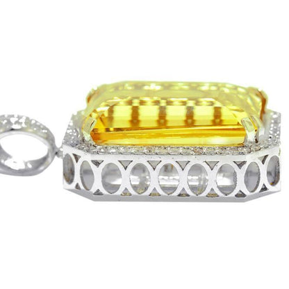 Yellow Baguette Pendant - Johnny Dang & Co