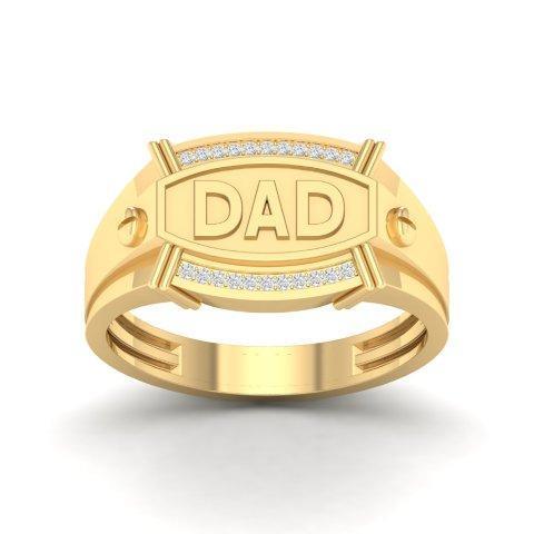 10K 0.08CT D-MENS RINGS "DAD" - Johnny Dang & Co