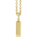 JDSP87184 - Engravable Lock 16-18" Necklace - Johnny Dang & Co