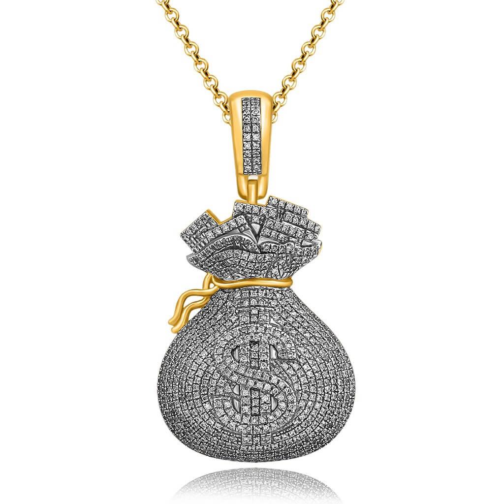 10K 0.89-1.05CT D-MONEY BAGS - Johnny Dang & Co